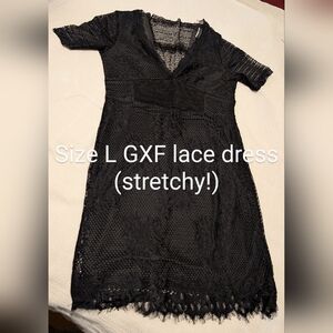 Black lace dress